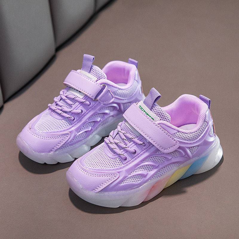New Children's Sports New Mesh White Shoes