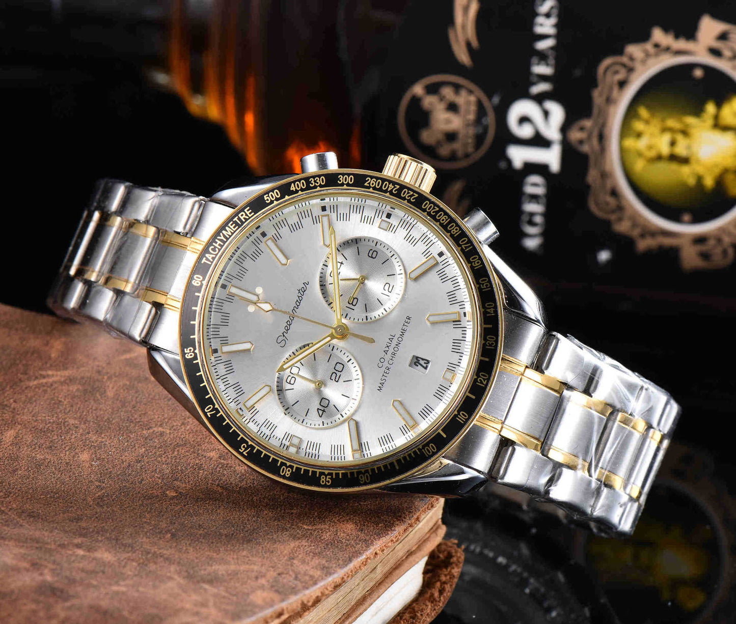 New Men's Steel Band Business Quartz Watch