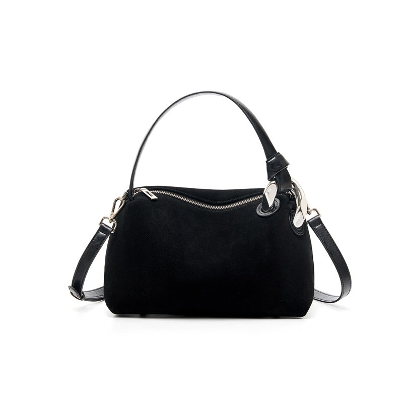 Womens Large-Capacity Commuter Leather Tote Bag