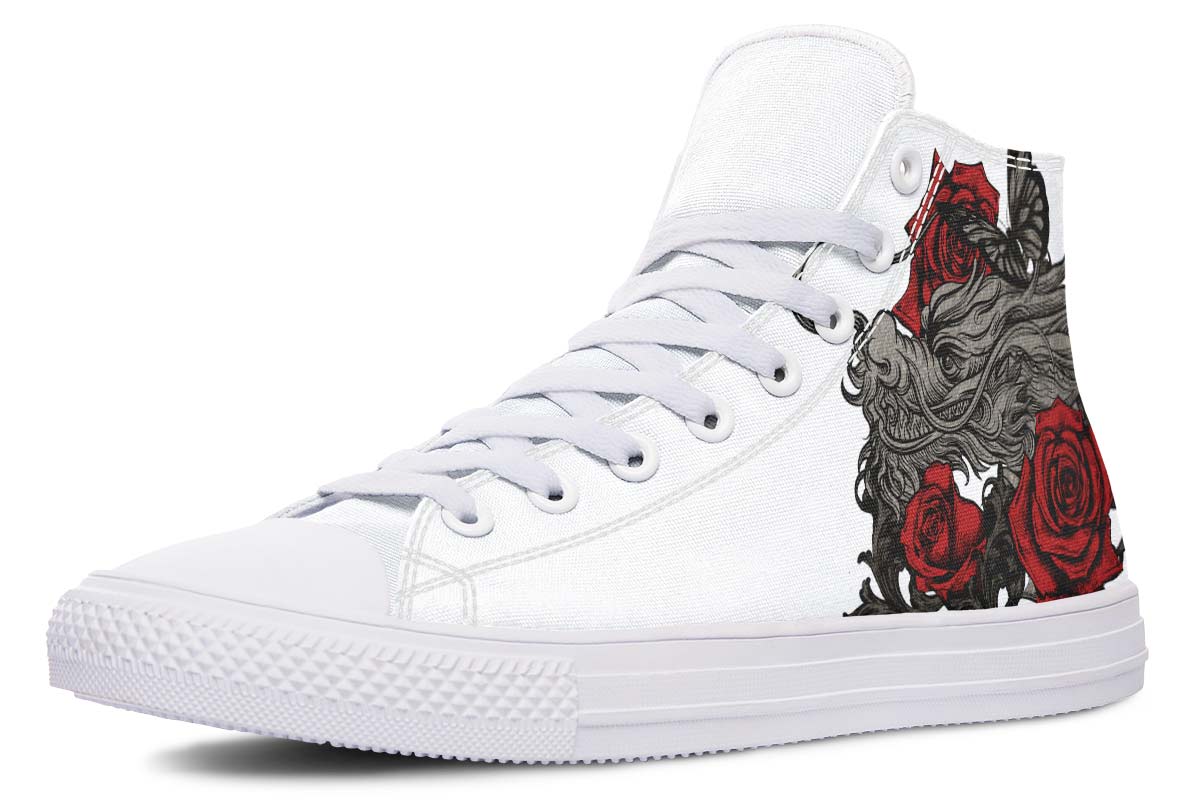 Printed Couple High-top Canvas Shoes