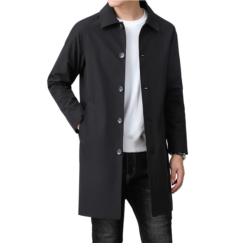 Mid-length, High-end Business Coat For Spring And Fall