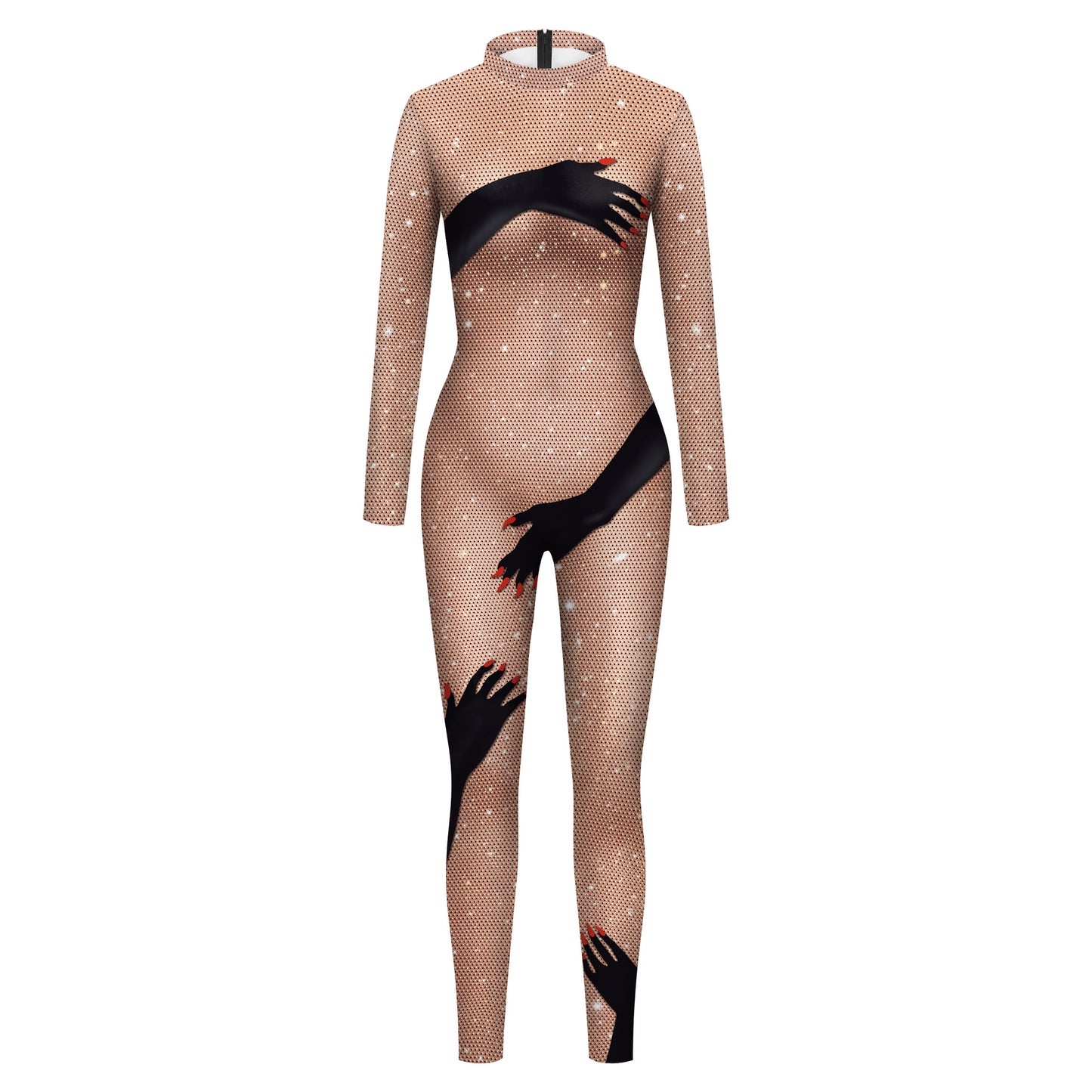 Scenekostume-tights til kvinder, heldragt med digitalprint i europæisk og amerikansk stil