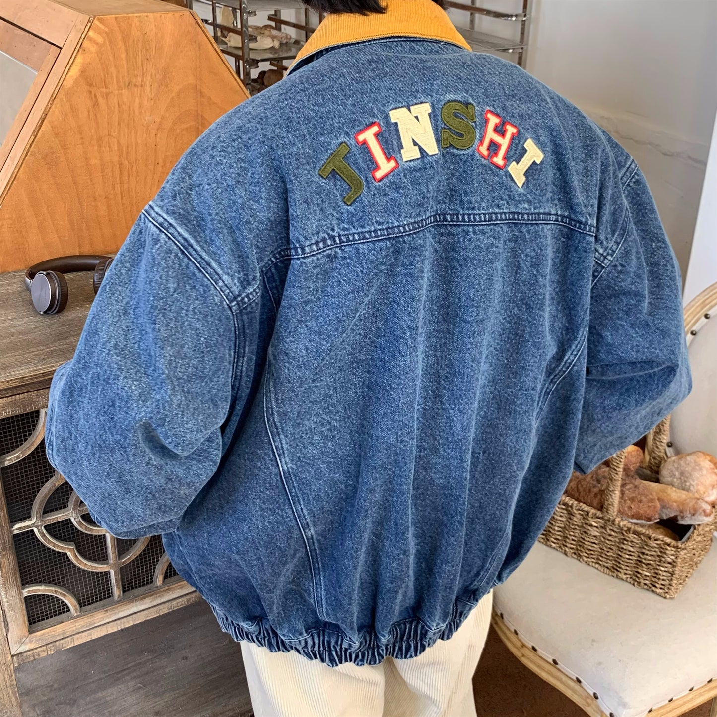 Washed Do The Old Cowboy Jacket Baggy Coat