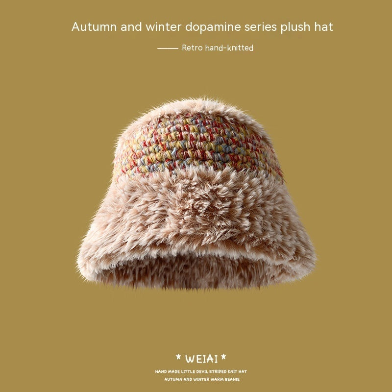 Dopamine Hat Women's Retro Knitted Warm