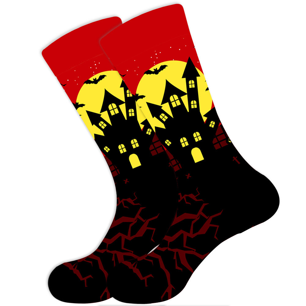 New Halloween Men's And Women's Skull Socks