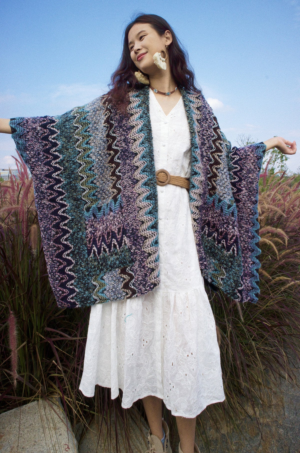 Ethnic Style Warm Vacation Art Travel Shawl Photography