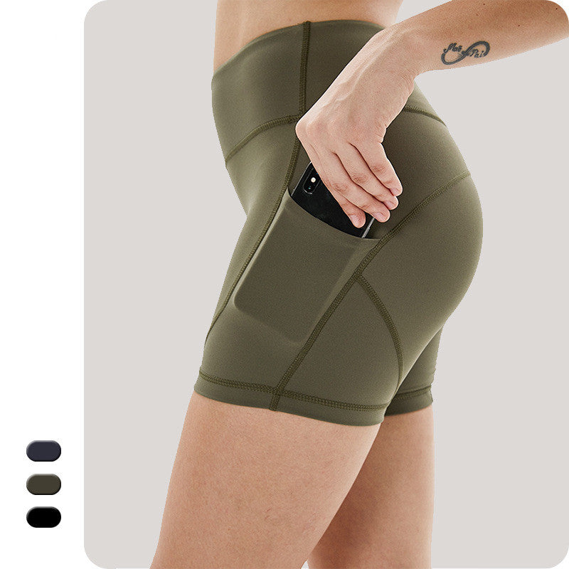 Spring and summer high waist tight shorts