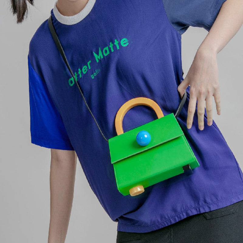 Match Color Hit Ball Håndtaske Skulder Messenger Akryl Alle-