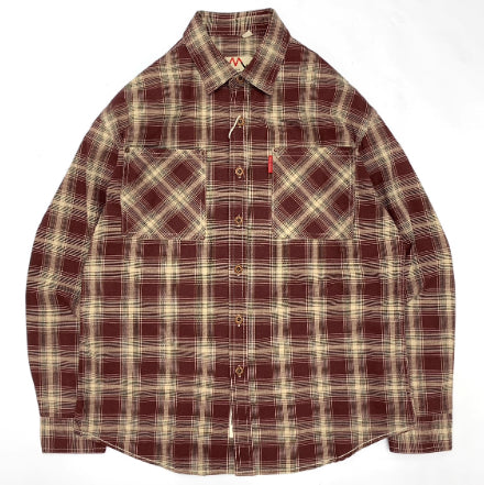 Retro All-cotton Plaid Men's College Loose Casual Long-sleeved Shirt