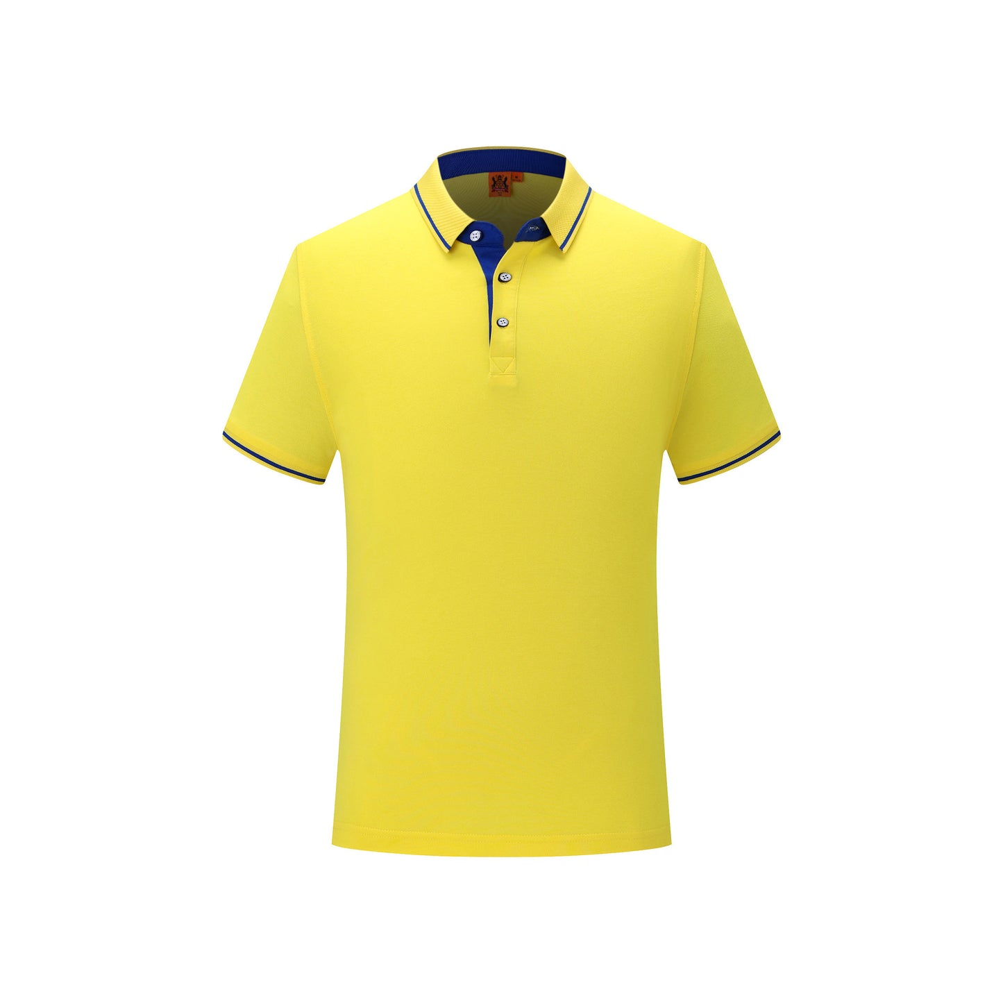 Lapel Embroidery Cotton Short-sleeved T-shirt