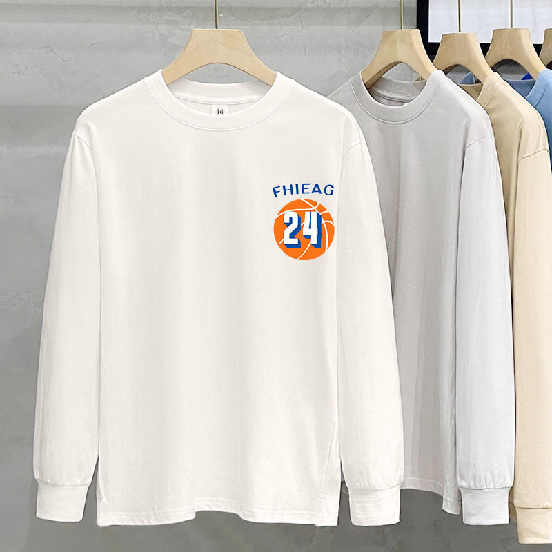 230g Heavy Cotton Long-sleeved T-shirt For Women