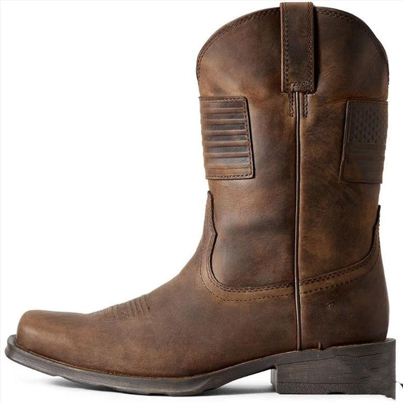 Low Heel 38-48 New Men's Mid-tube Knight Boots