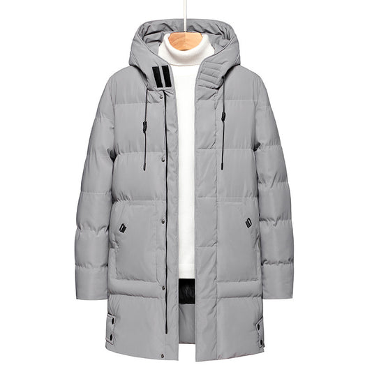 Middle-aged New Mid-length Cotton-padded Jacket For Men