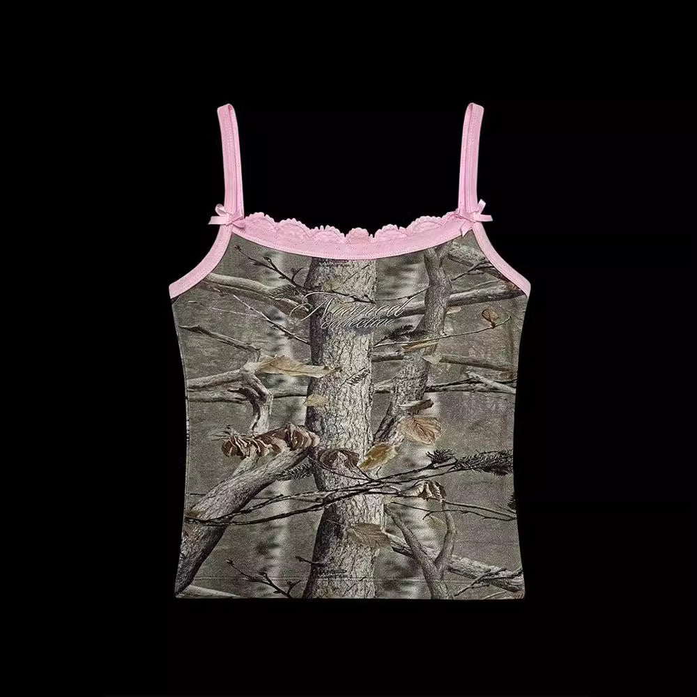 Pink Sleeveless Camisole Women's Outer Wear Summer