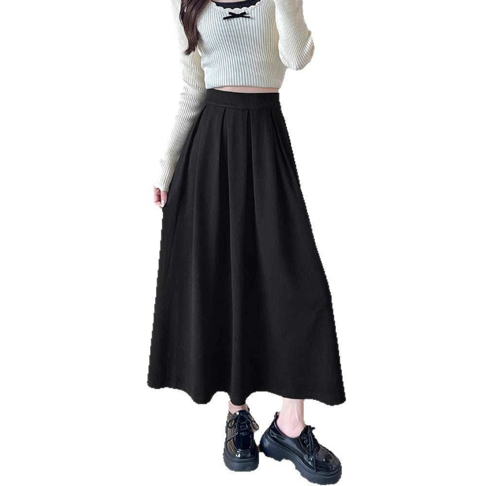 High-waisted Figure-flattering A-line Maxi Skirt