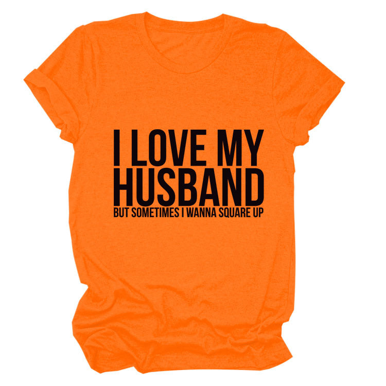 Letters Fashion Round Neck Short Sleeve Ebay Women's T-shirt