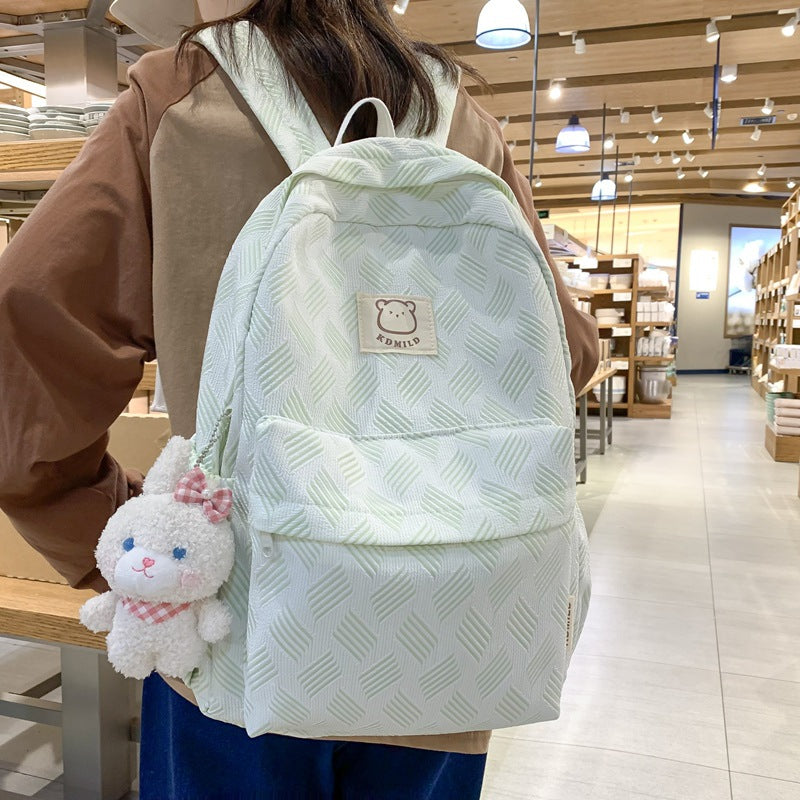 Japanese Backpack Junior High School Students Simple