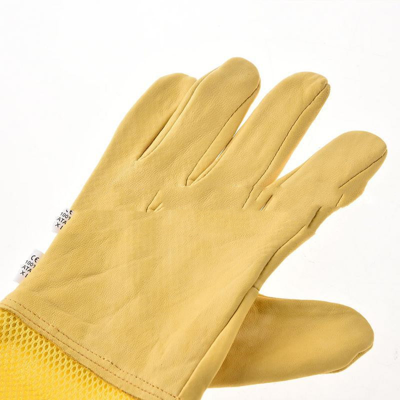 Yellow Fourdrinier Sheepskin Gloves for Beekeeping