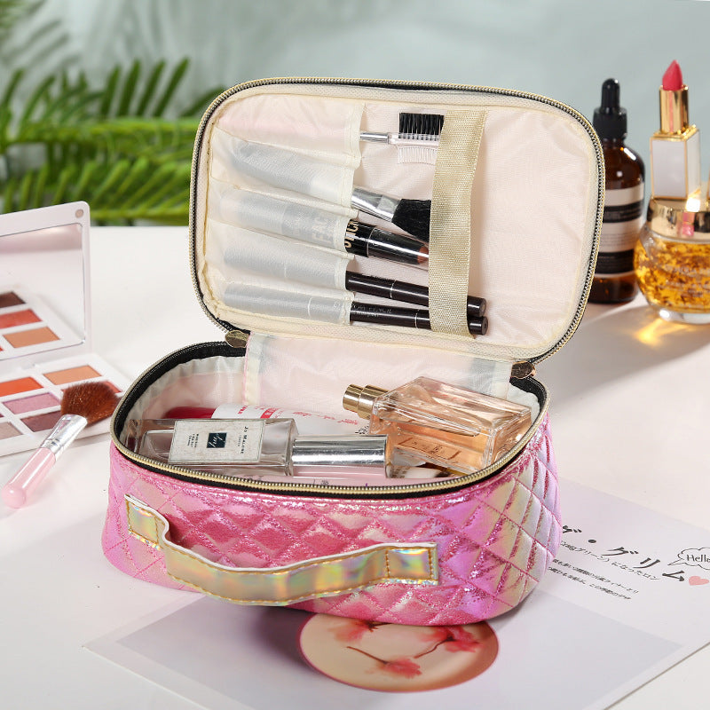 Magic Color Storage Bag Portable Rhomboid Lattice