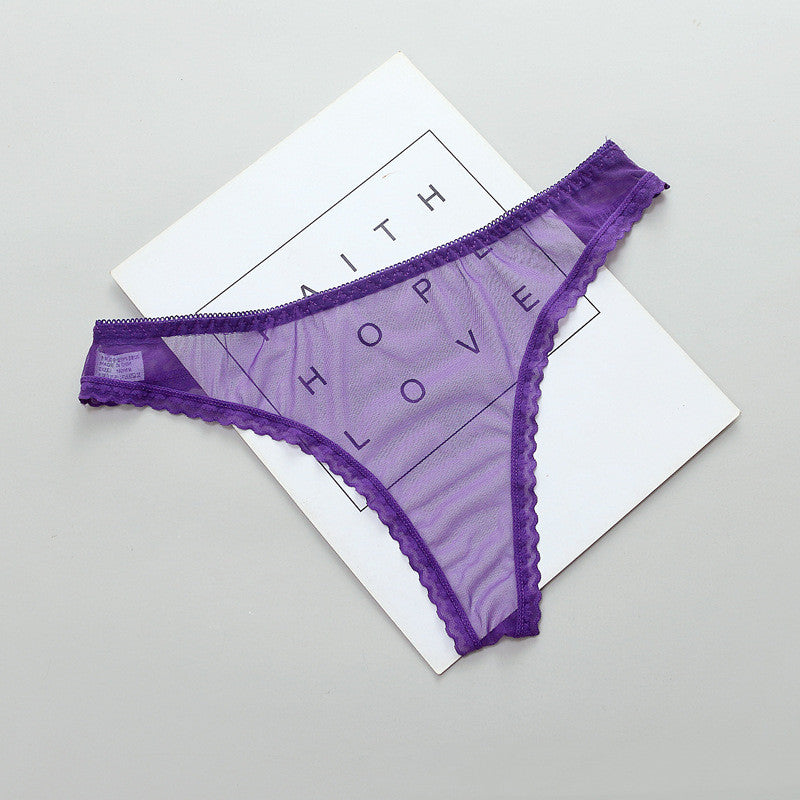 Ladies Fashion Full Transparent Panties T-Line