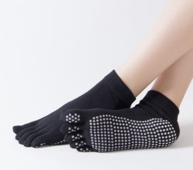 Konstant polymer fabrik direkte Yogasokker med tæer, skridsikre damemassage Yoga five-finger sokker, rene bomulds sports five-toe sokker
