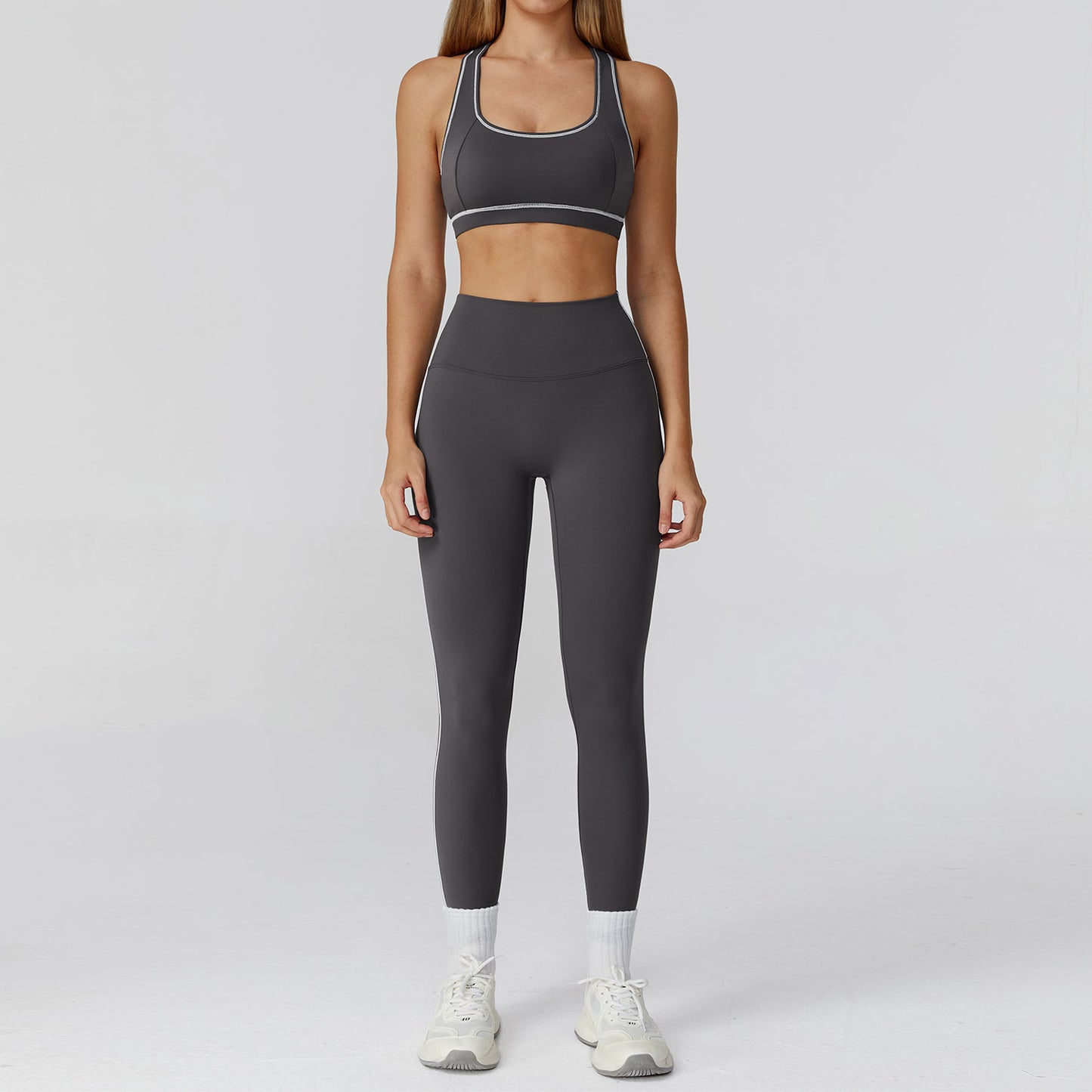Zipper Slim Fit Yoga Health Sports Three-piece Suit