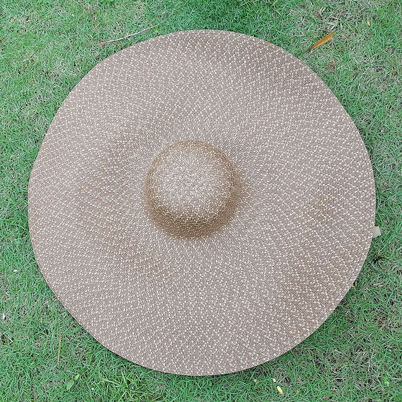 New Women's European And American Big Brim Straw Hat Foldable