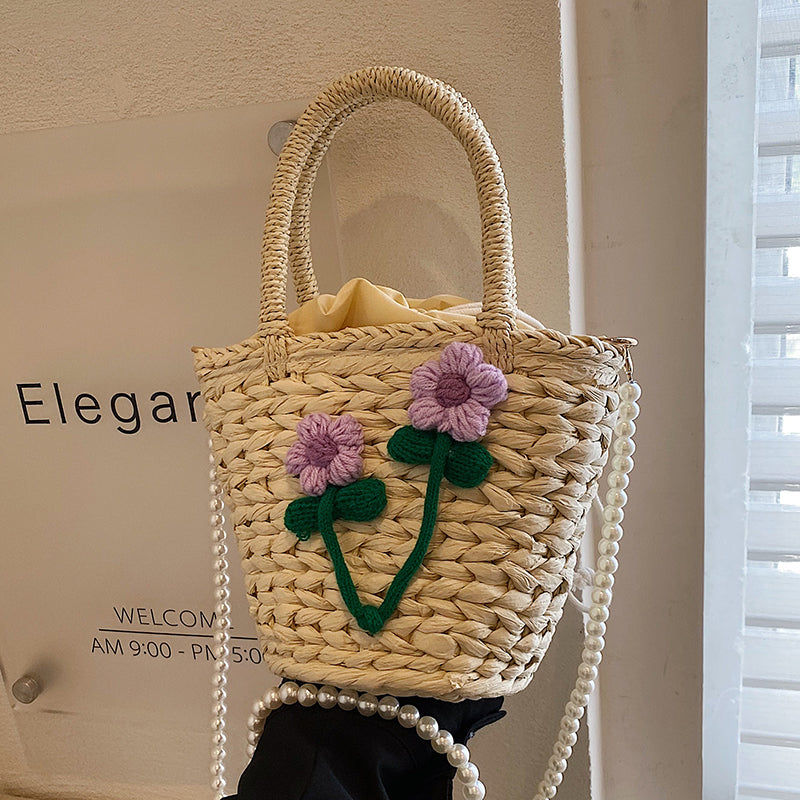 Senior Sense Of Female Tide Pearl Crossbody Bag