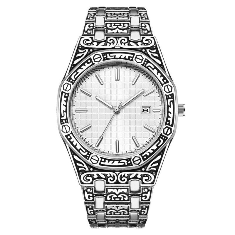 New Fashion Men's Classic Engraved Fashion Antique Watch