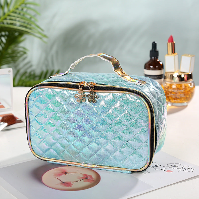 Magic Color Storage Bag Portable Rhomboid Lattice