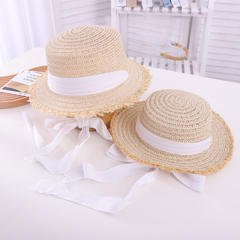 Women's Small Lace Raffia Hat