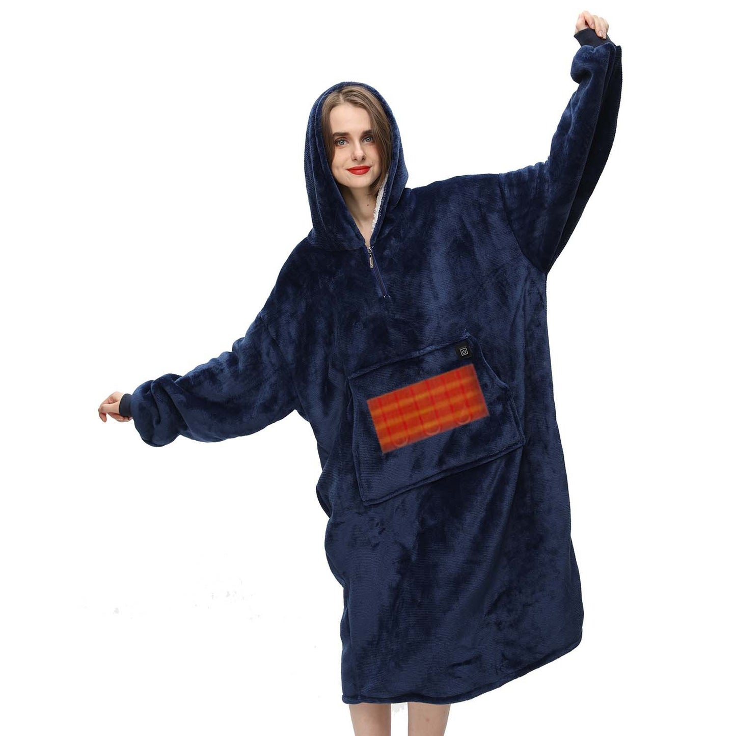 Thickened Plus Size USB Electric Heating Lazy Sweater