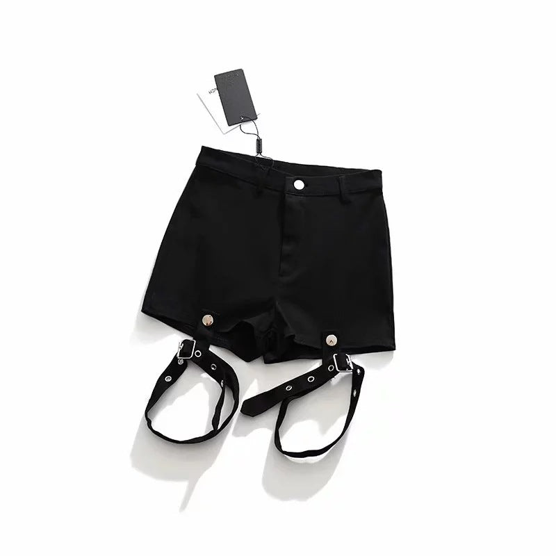 Amazon cross-border foreign trade women's bag hip shorts European and American style fashion slim wild eye shorts