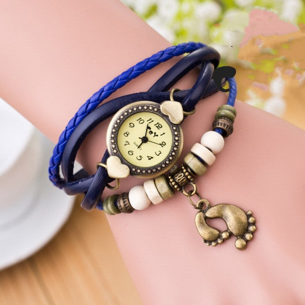 Foot bracelet vintage watch