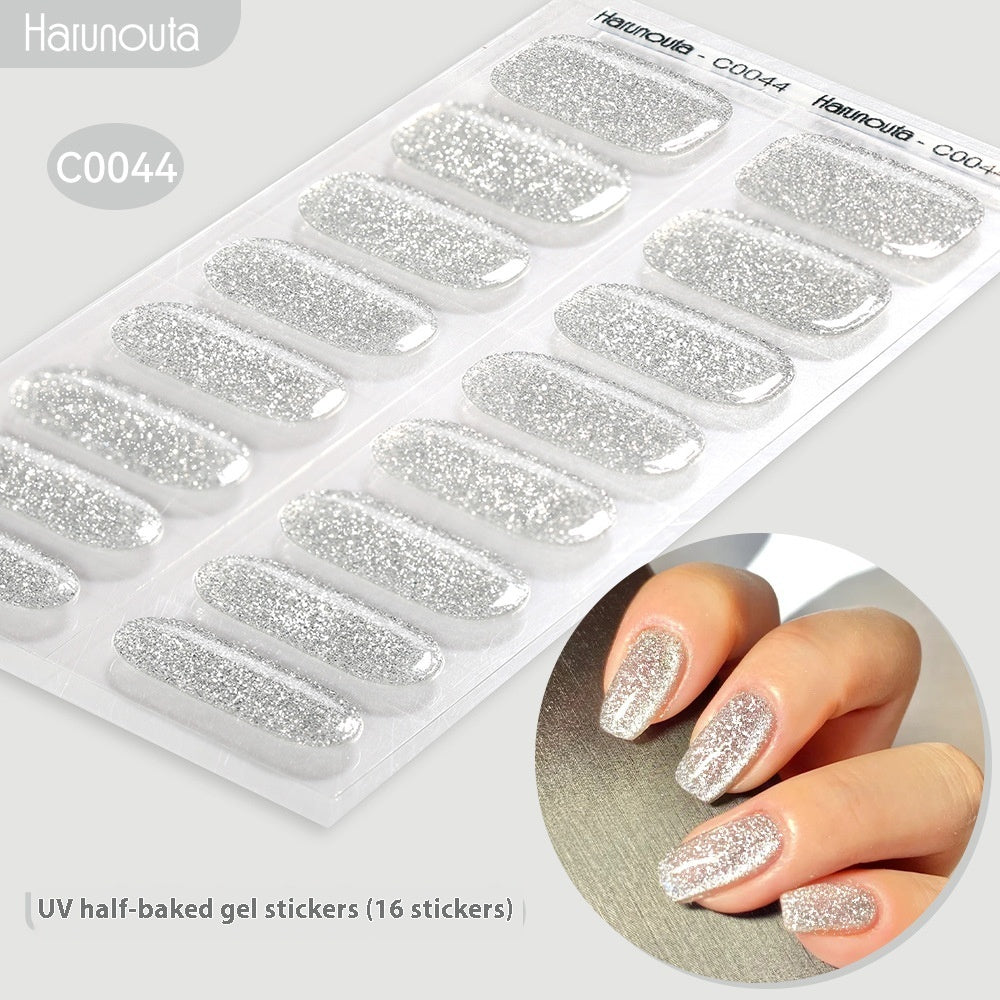 Nail Stickers UV Gel Nail Sticker Semi-curing