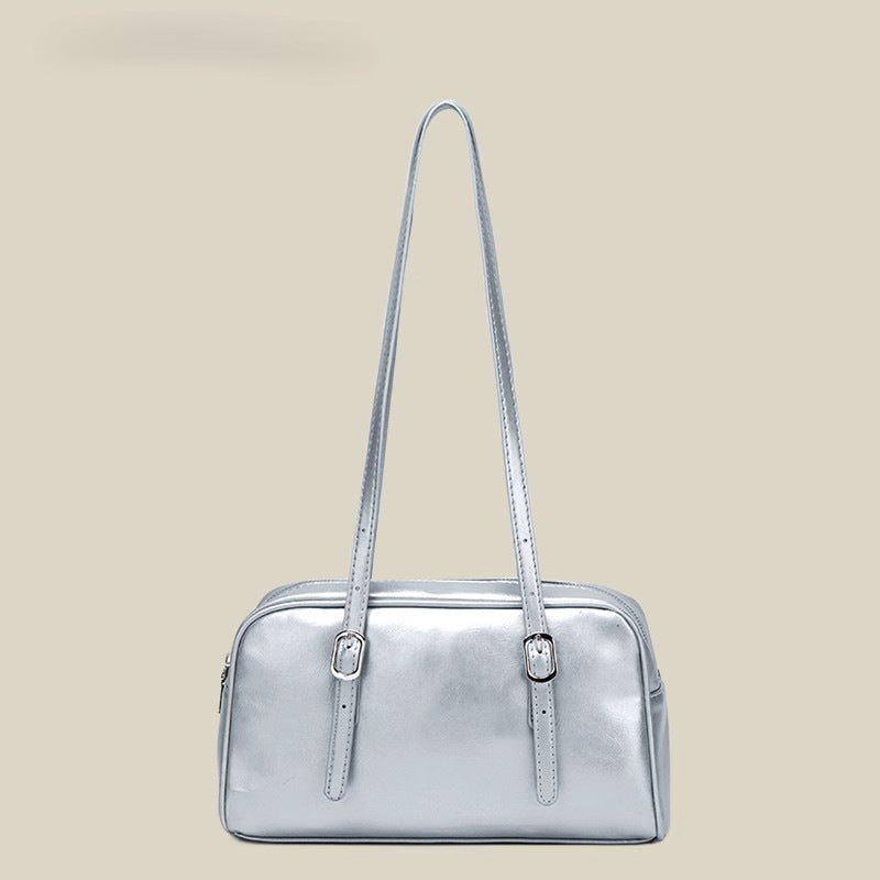Textured Western Fruit Green Bag Women's Trendy Korean Style Underarm Bag