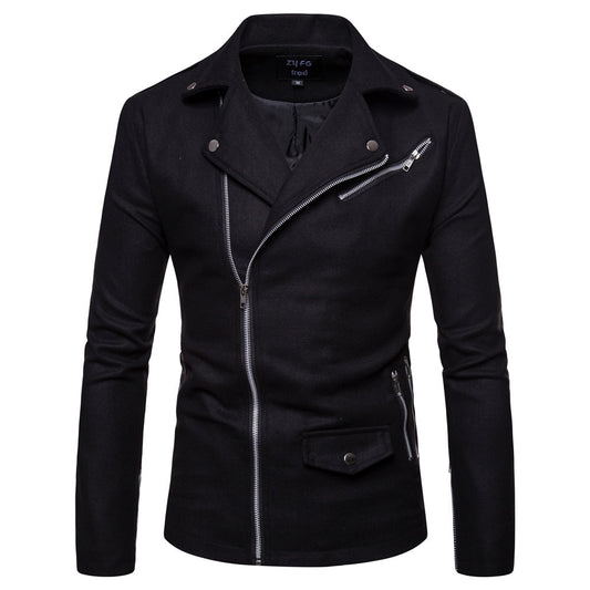 British men's slim trench coat