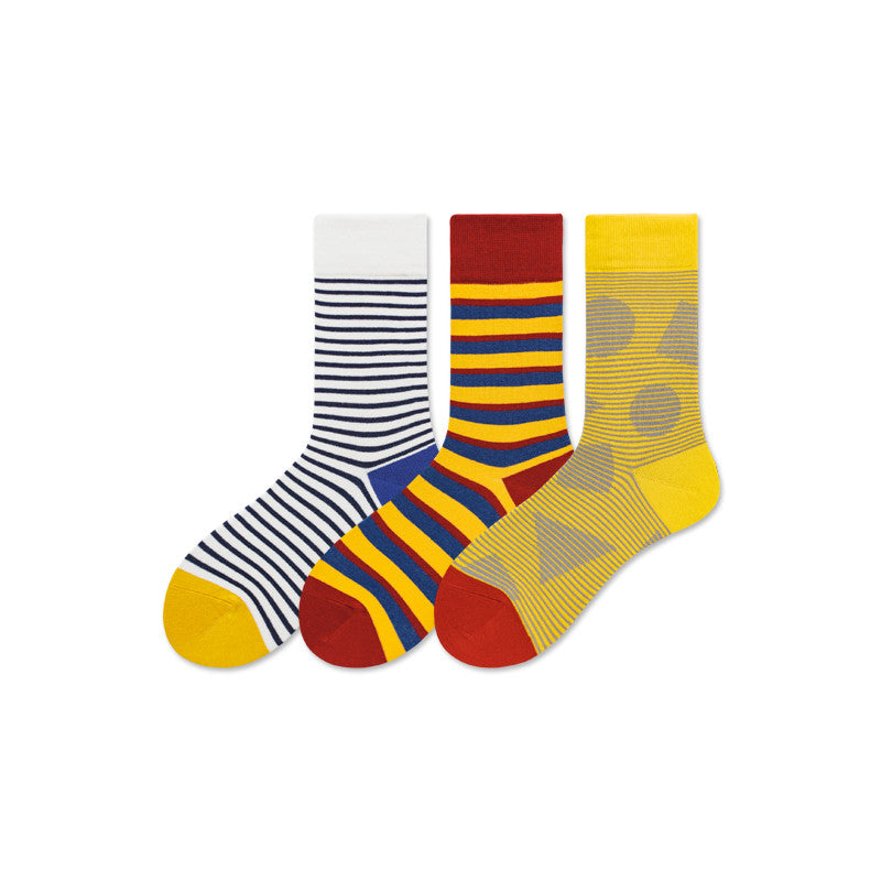 Spring And Summer Socks Trend Skateboarding Socks Cotton Stockings College Style Cotton Striped Socks
