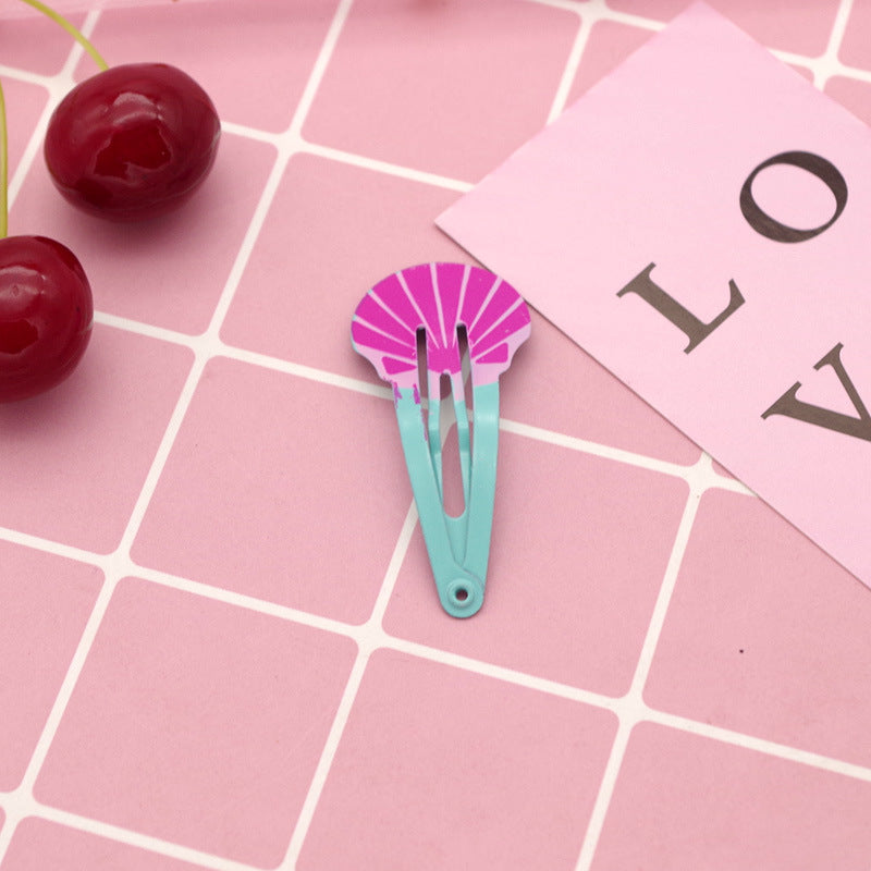 Paint Fruit Barrettes Color Printing Watermelon Strawberry