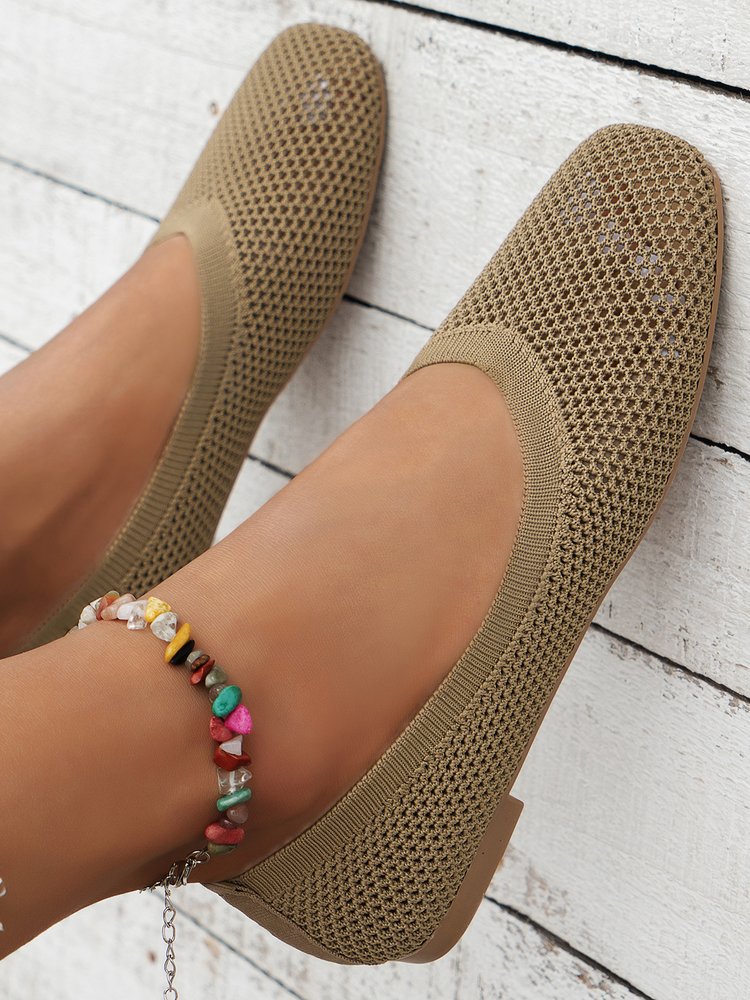 Women's Casual Versatile Solid Color Single Shoes