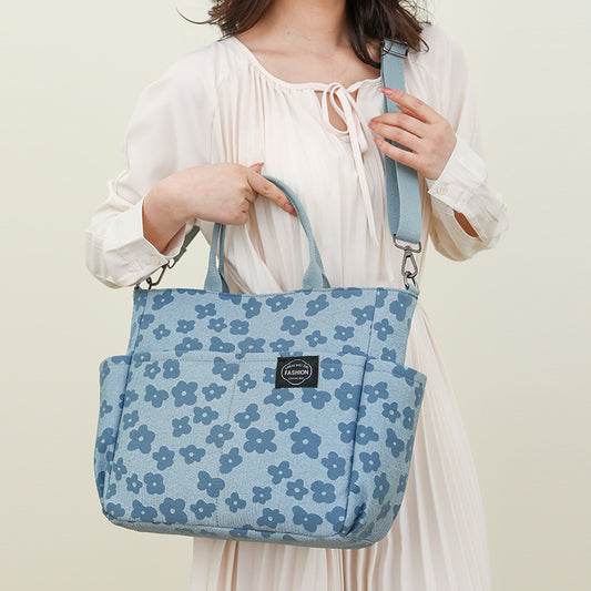 New Large Capacity Canvas Handbag Fashion Short Distance Lightweight Travel Bag
