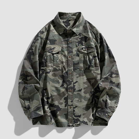Men's Casual Loose Long-sleeved Shirt