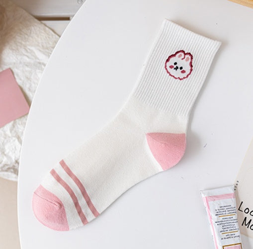 Cute Japanese Korean College Style Cotton Summer Stockings