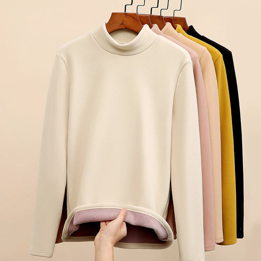 Thickened Inner Wear High-grade Black Collar Warm
