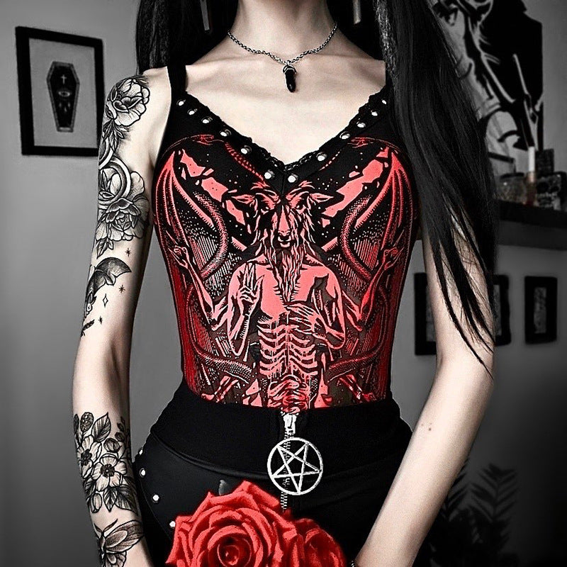 New European And American Women's Suspender Bodysuit