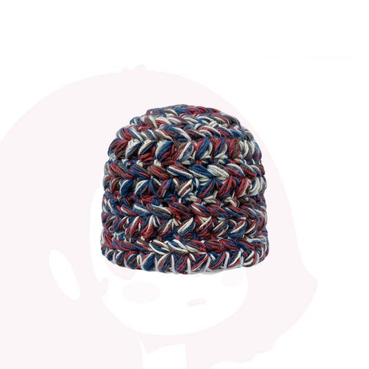 Thick And Small Color Matching Wool Hat