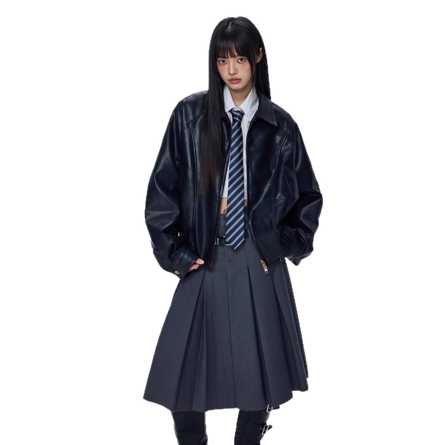 New Functional Relaxed-fit Versatile Brown Lapel Jacket