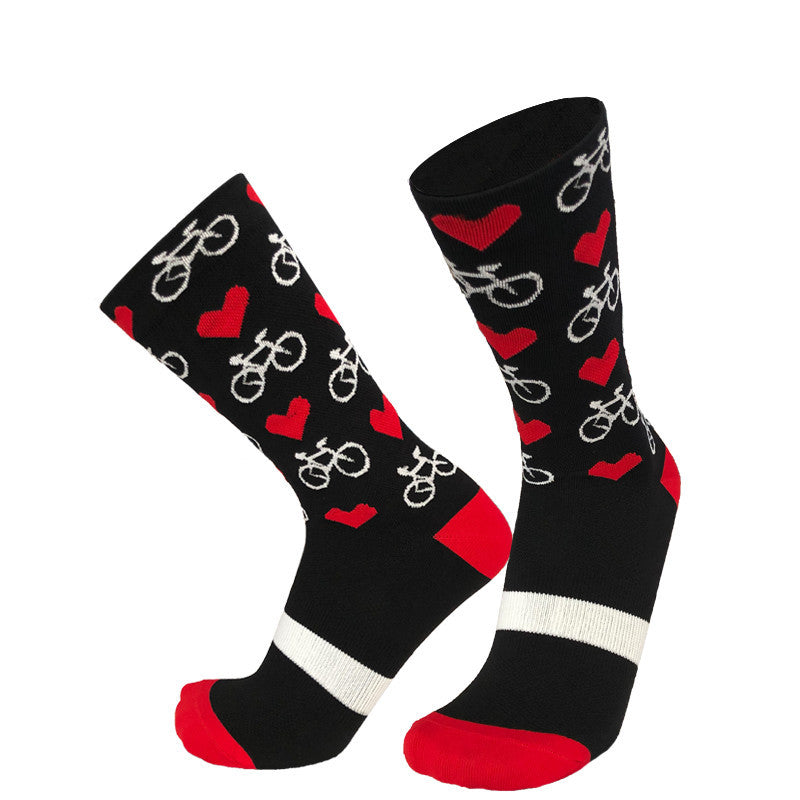 Outdoor Sports Running Climbing Breathable Sweat Absorbing Mid-calf Cycling Socks