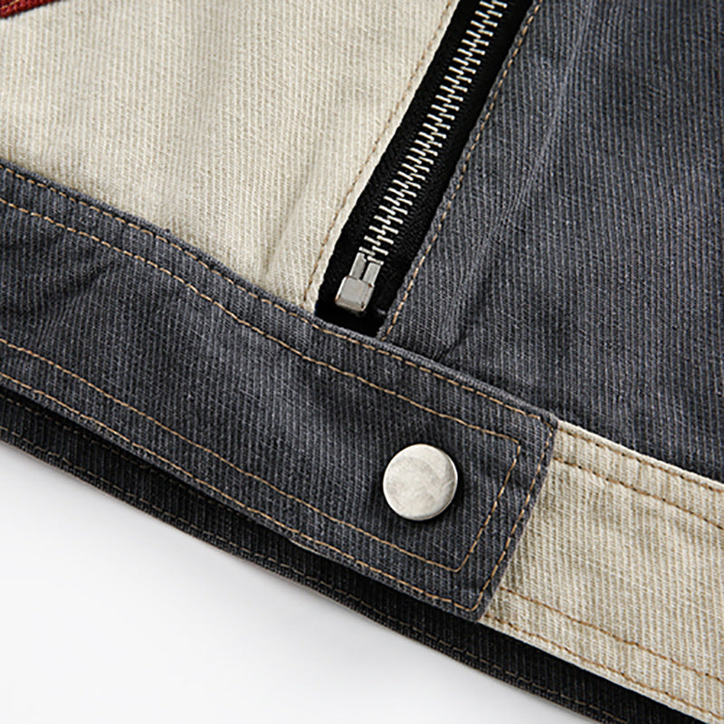 Stitching Loose Jacket Men And Women