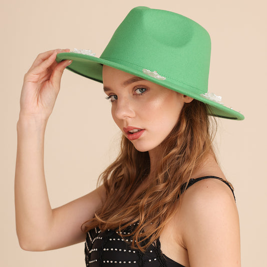Cowboyhat til kvinder i etnisk stil Retro ridder-tophat
